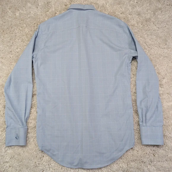 Peter Millar Light Blue Gingham Button-Down Shirt - Picture 3 of 3